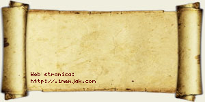 Zorana Aćimac vizit kartica